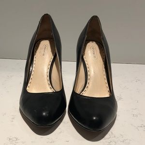 Coach Black Napa Leather Pump